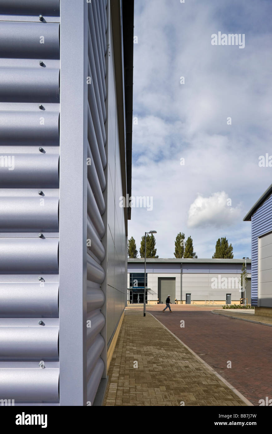 Lamdin Straße Gewerbeeinheiten in Bury St Edmunds Suffolk Stockfoto