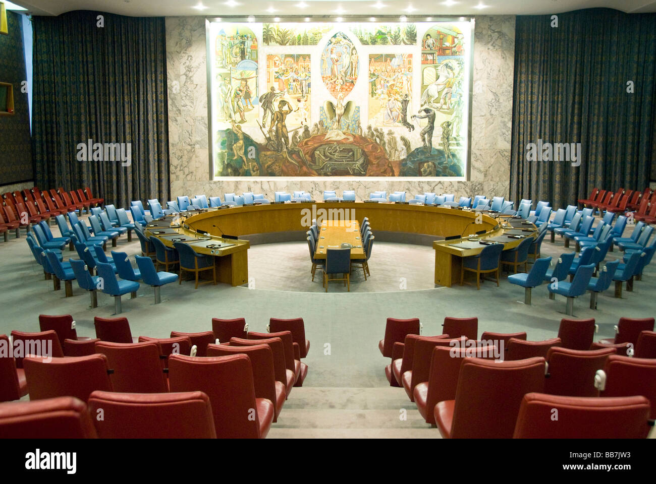 UN-Sicherheitsrat in New York, USA Stockfoto
