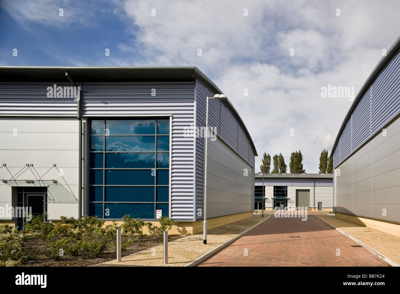 Lamdin Straße Gewerbeeinheiten in Bury St Edmunds Suffolk Stockfoto