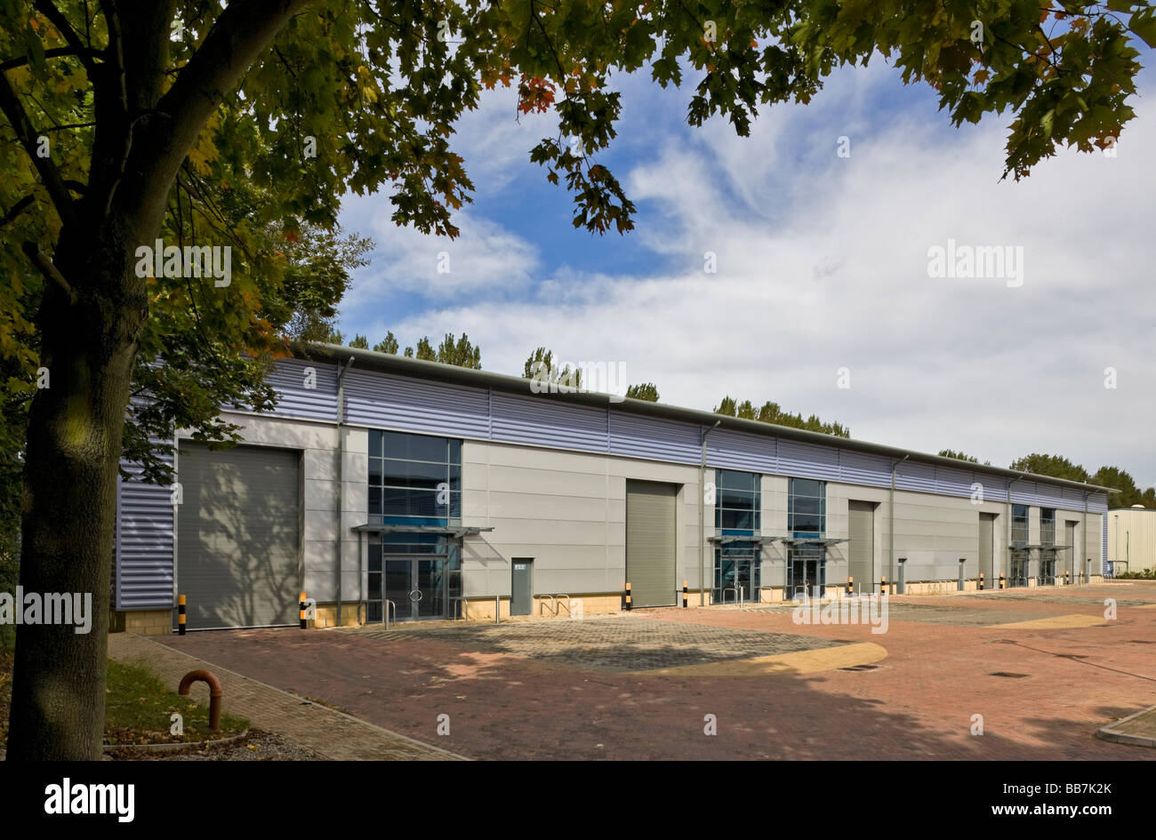 Lamdin Straße Gewerbeeinheiten in Bury St Edmunds Suffolk Stockfoto