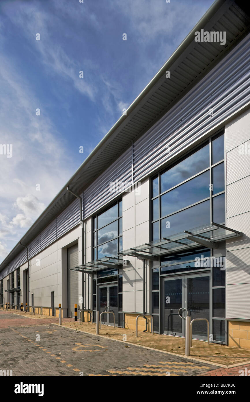 Lamdin Straße Gewerbeeinheiten in Bury St Edmunds Suffolk Stockfoto