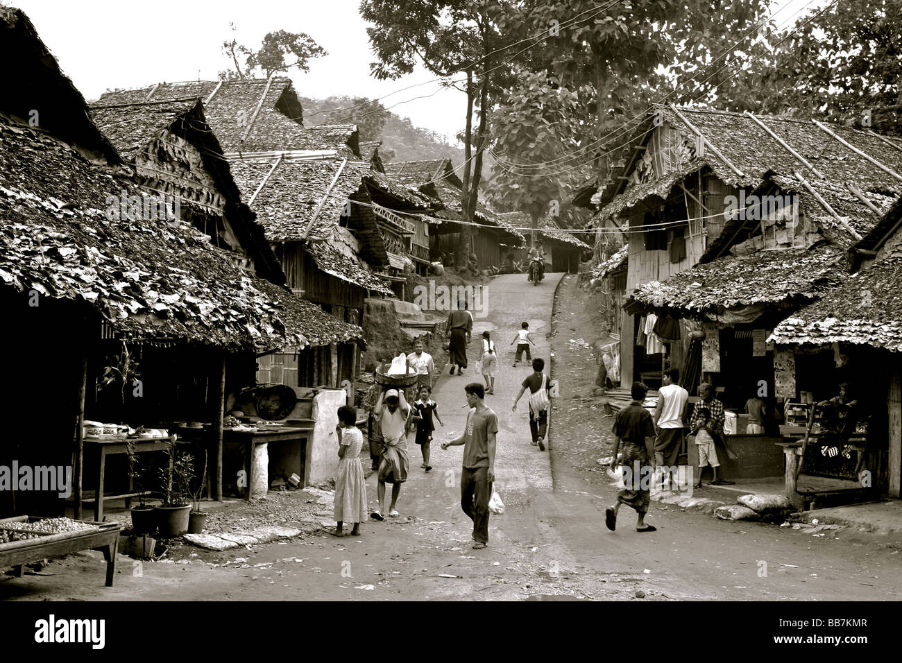 Mae La Flüchtlinge camp Stockfoto