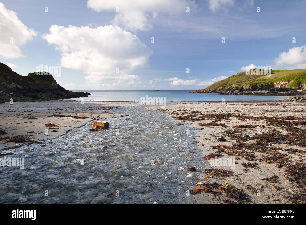 Polridmouth Cove, Cornwall, England, UK Stockfoto