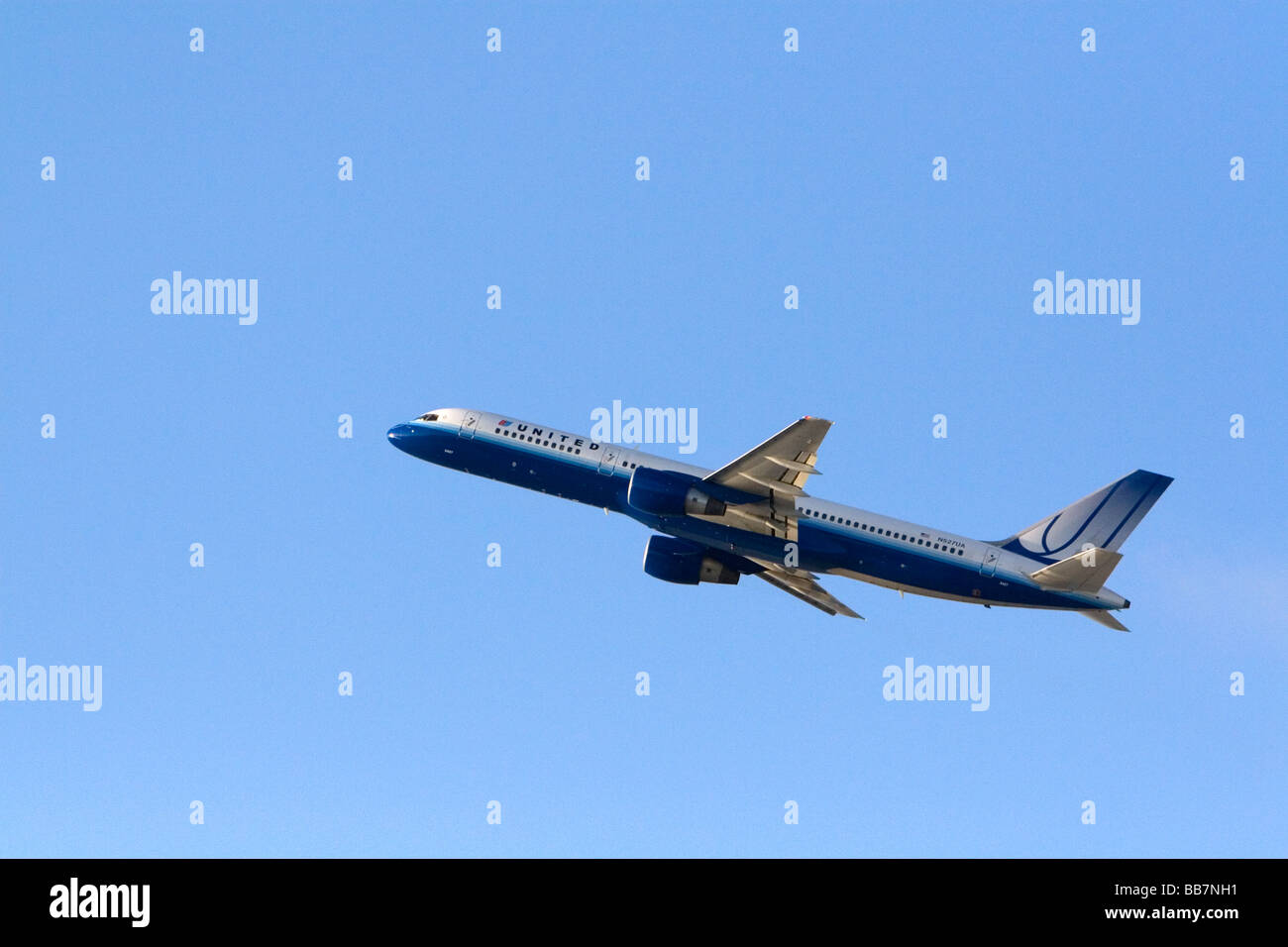 United Airlines Boeing 757 von LAX-Los Angeles-Kalifornien-USA Stockfoto