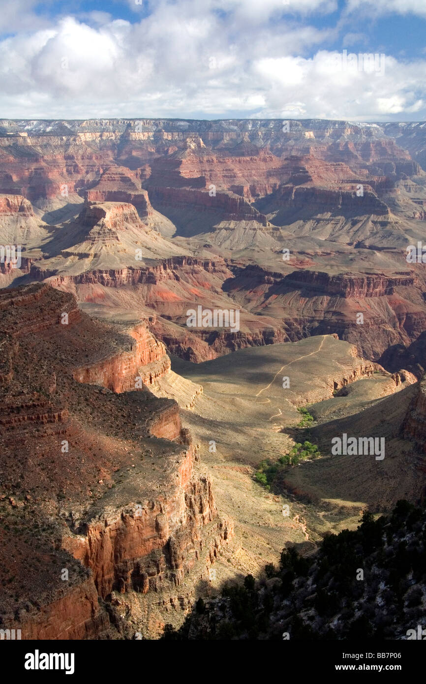 South Rim-Blick auf den Grand Canyon Arizona USA Stockfoto