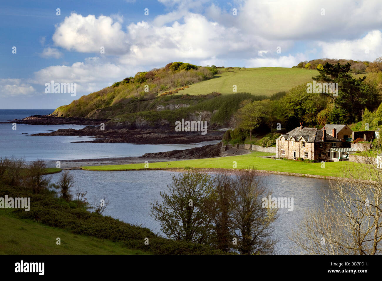 Polridmouth Cove, "Daphne du Maurier" Land, Cornwall, UK Stockfoto