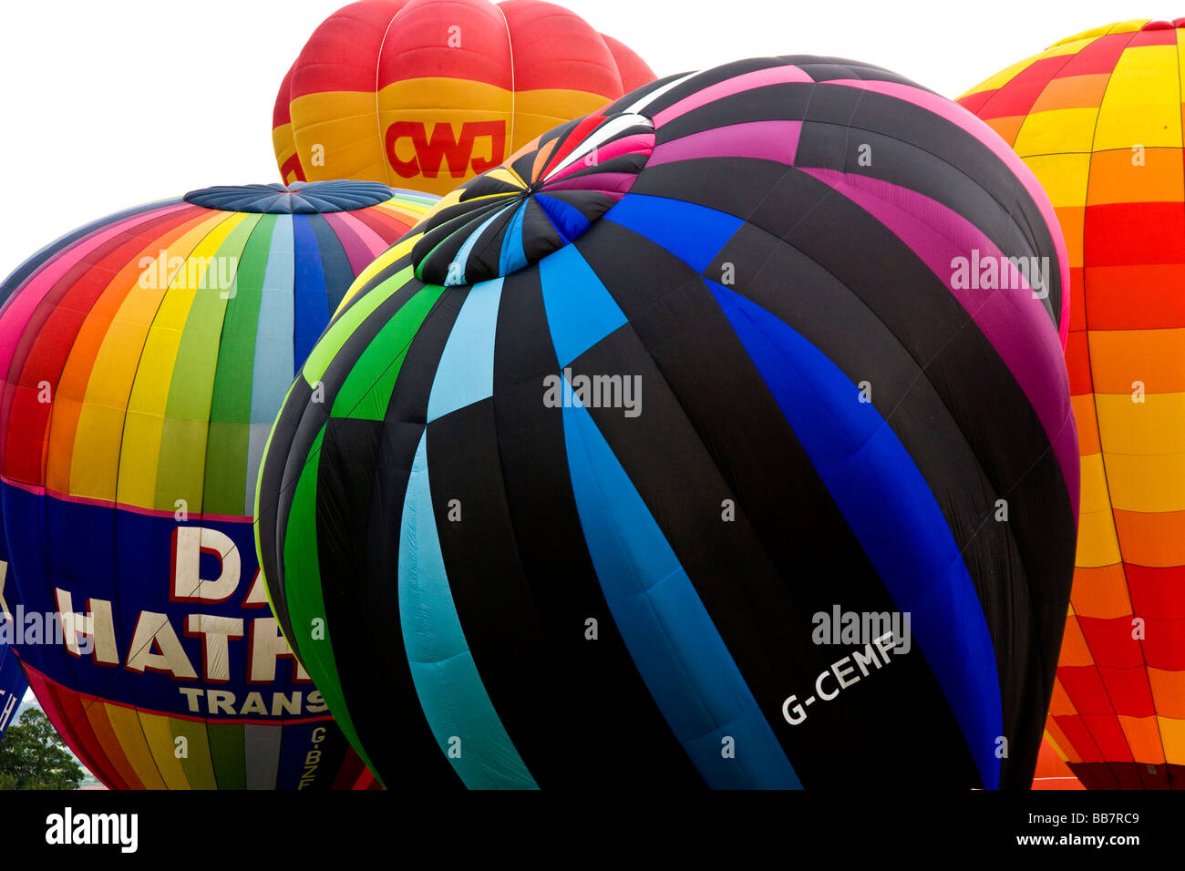 Bunte Luftballons-Bristol-Ballon-festival Stockfoto