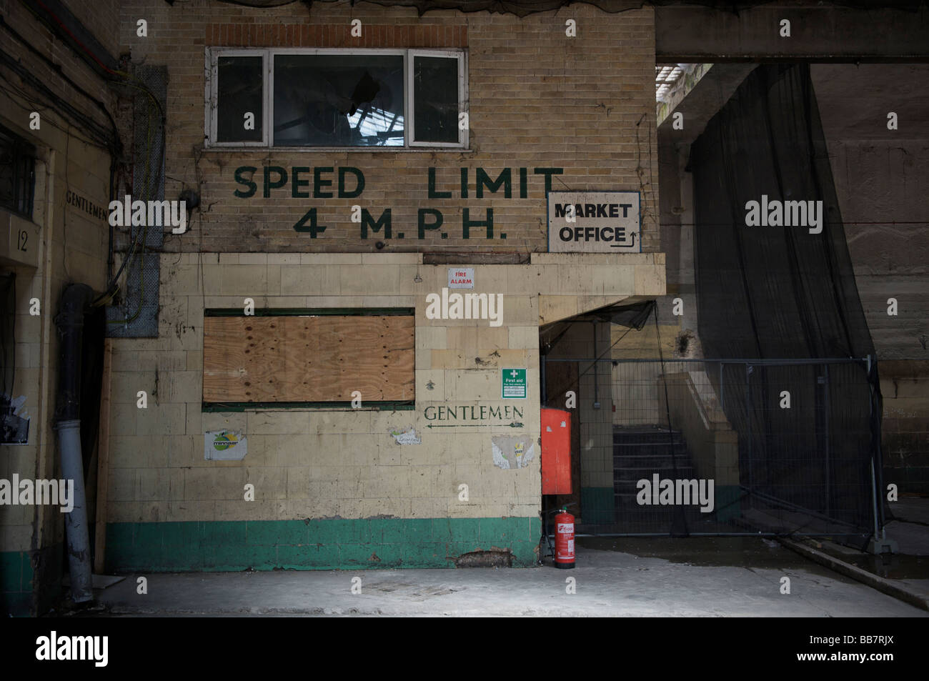 Die alte Markthalle Büroeingang Brighton Stockfoto