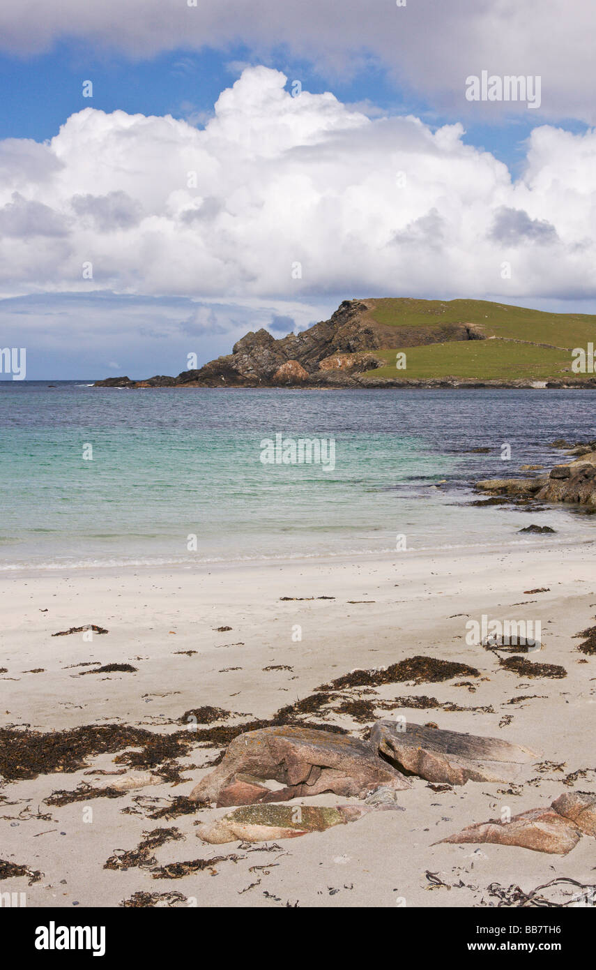 Strand auf West Burra Festland Shetland Schottland, Vereinigtes Königreich Stockfoto