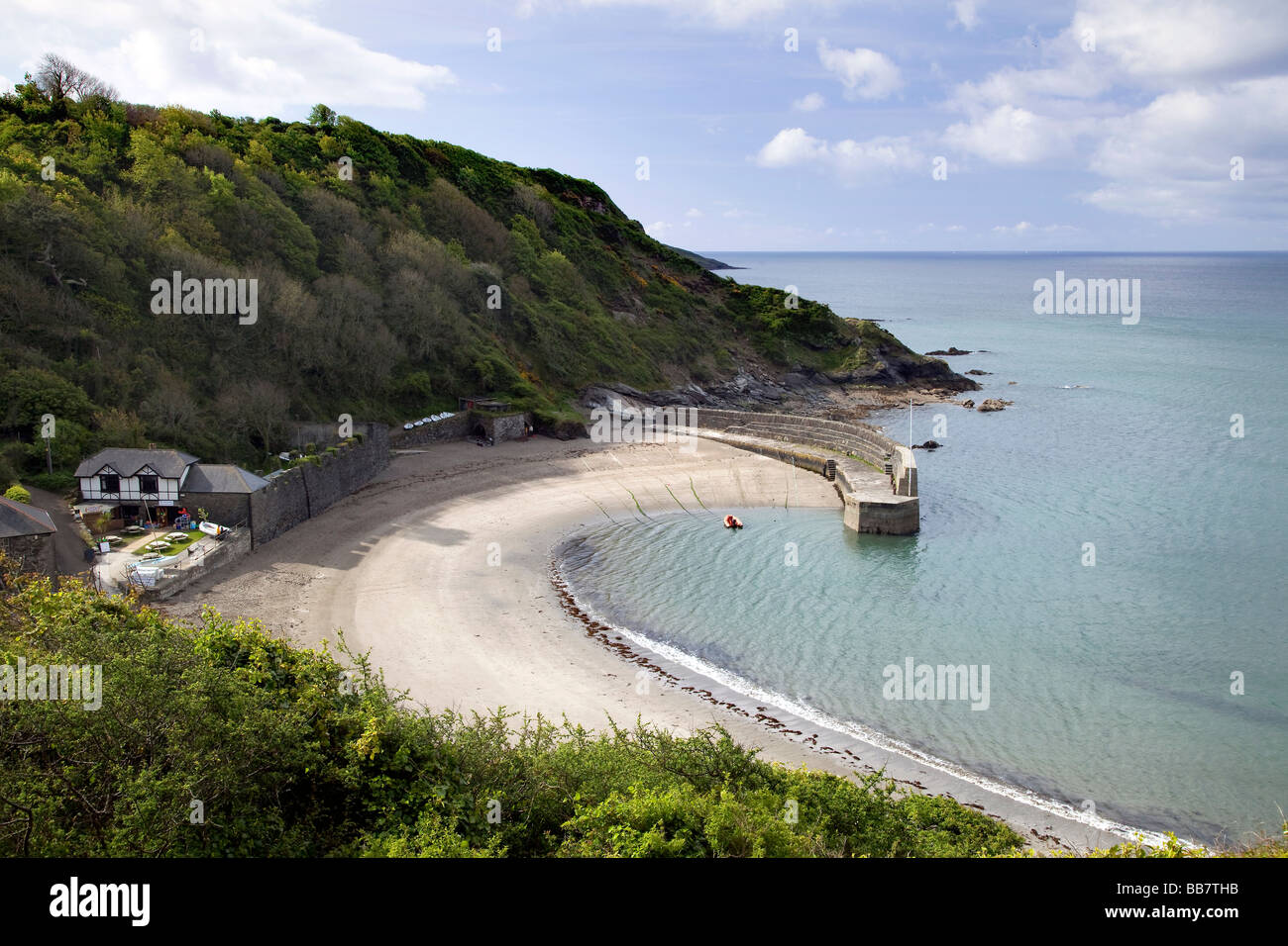Polkerris Bucht, "Daphne du Maurier" Land, Cornwall, England, UK Stockfoto