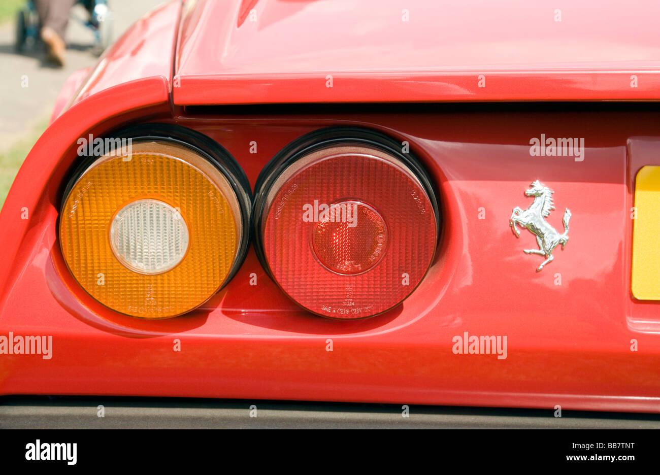 Roter Ferrari GTB, Wallingford Classic-Rallye, Oxfordshire, Vereinigtes Königreich Stockfoto
