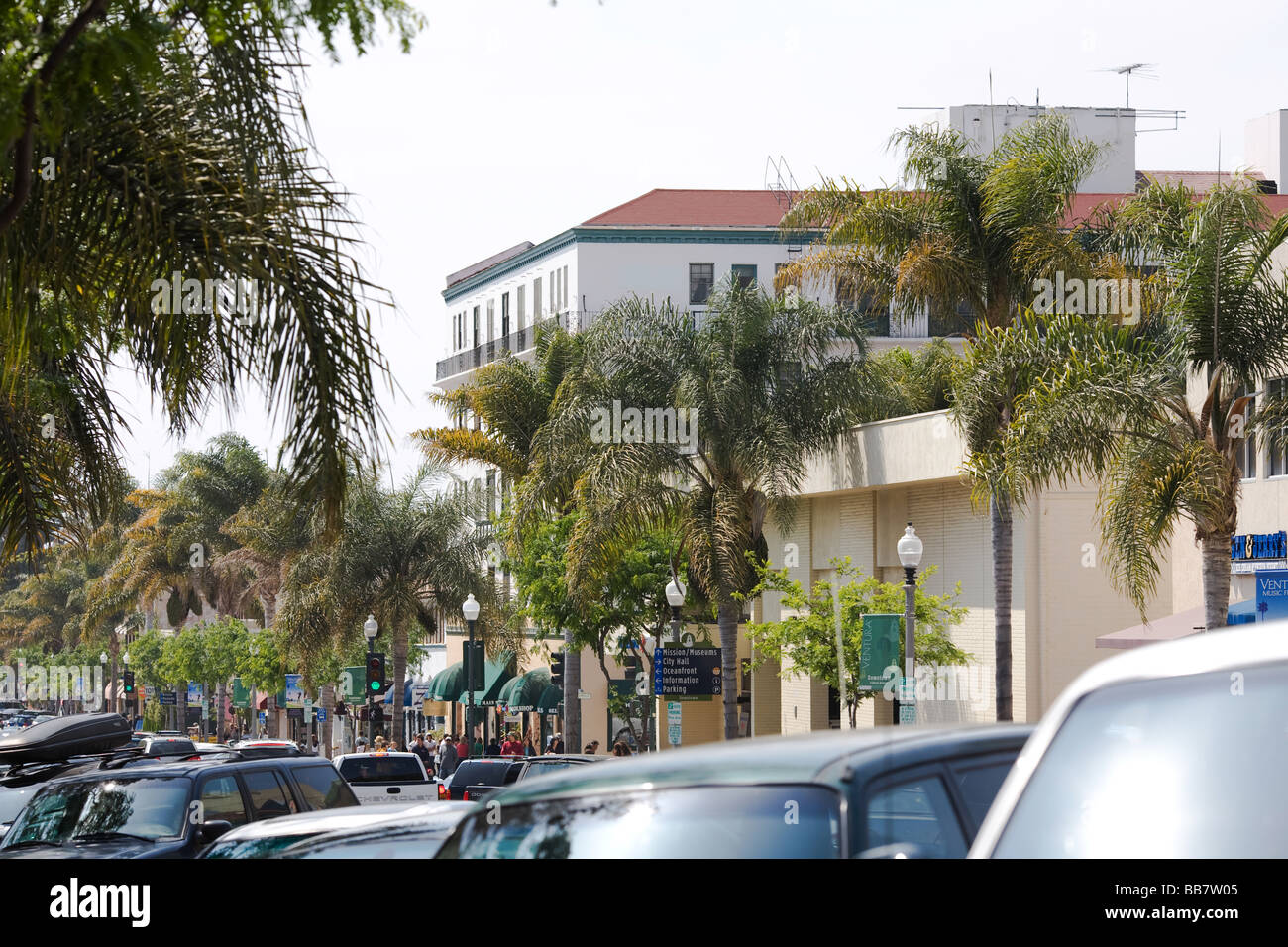 Innenstadt in Ventura, Kalifornien Stockfoto