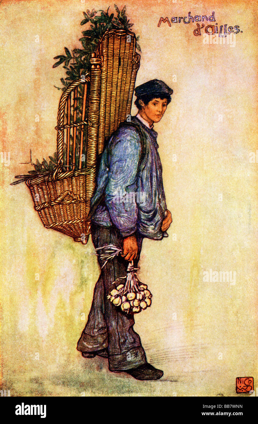 Marchand d Ailes Farbe Abbildung aus dem Buch Frankreich von Gordon Home veröffentlicht 1918 Stockfoto