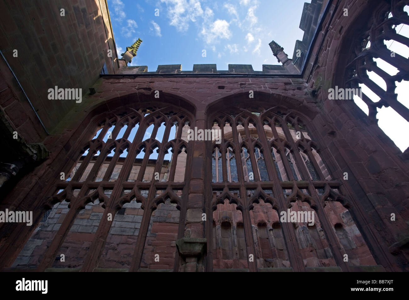 Ruinen von Coventry Kathedrale in Coventry, Warwickshire, Midlands, England, Vereinigtes Königreich Stockfoto