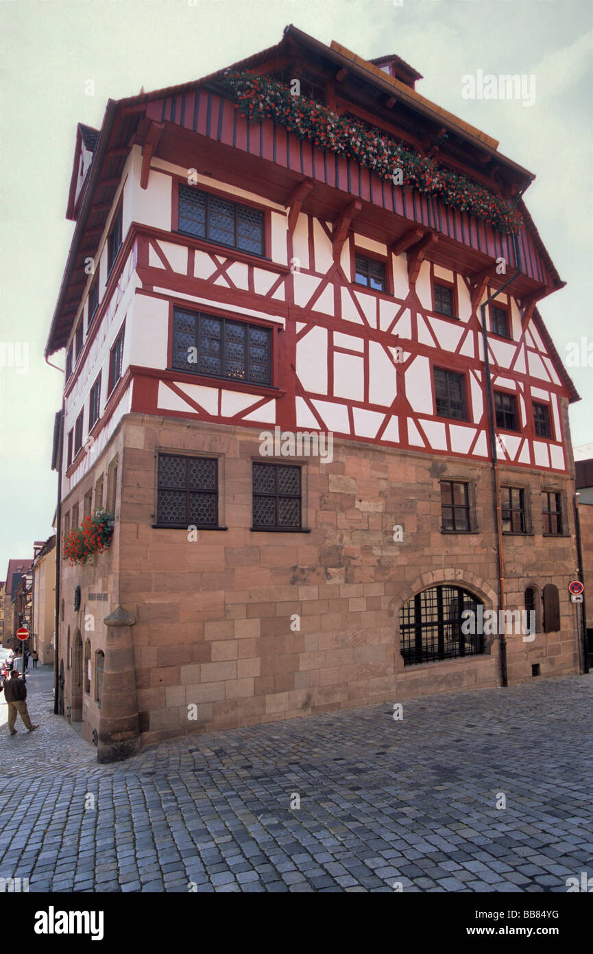 Albrecht-Dürer-Haus in Nürnberg Bayern Deutschland Stockfoto