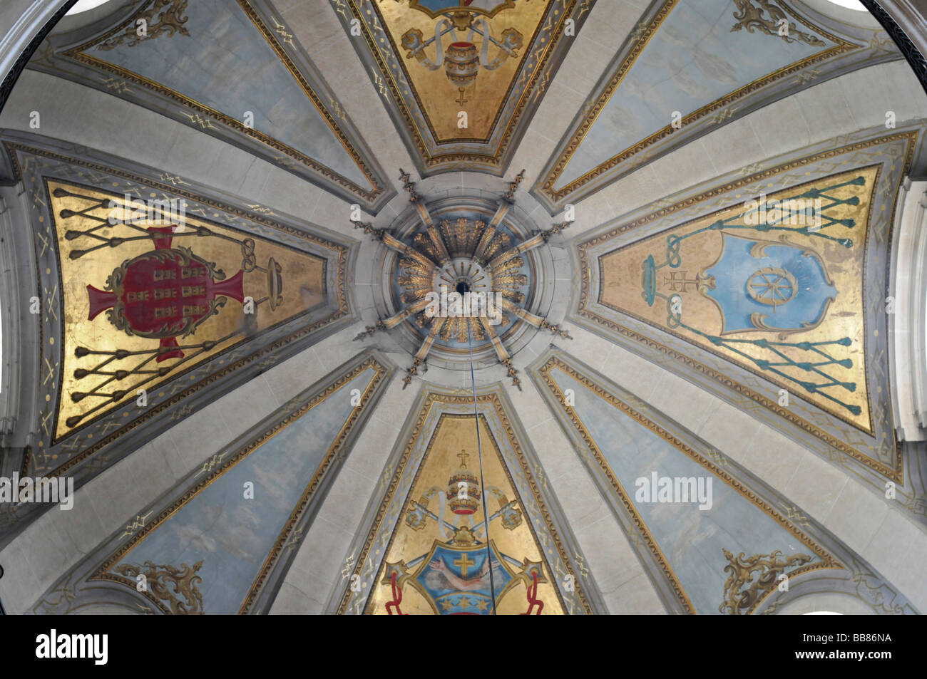 Kuppel der Wallfahrtskirche Bom Jesus, Wallfahrt Website, Braga, Nordportugal, Europa Stockfoto