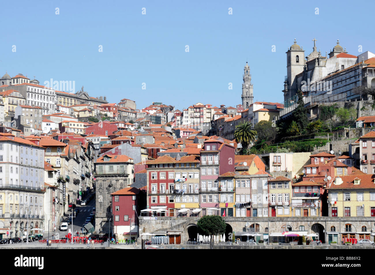 Ribeira-Viertel, Altstadt, Nord-Portugal, Porto, Portugal, Europa Stockfoto