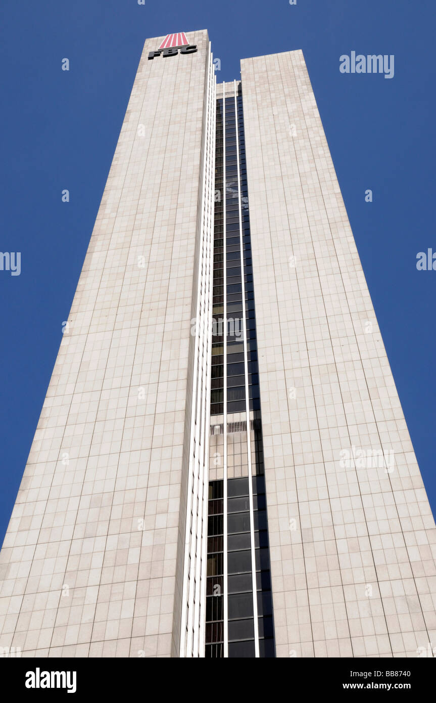 FBC Frankfurter Büro-Center Frankfurt Bürozentrum, banking Viertel, Frankfurt am Main, Hessen, Deutschland, Europa Stockfoto