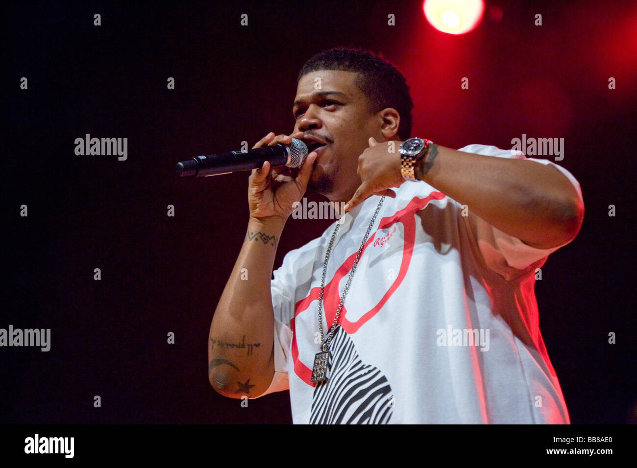 US-Hip Hop Gruppe "De La Soul", live beim Soundcheck Open Air in Sempach-Neuenkirch, Schweiz Stockfoto