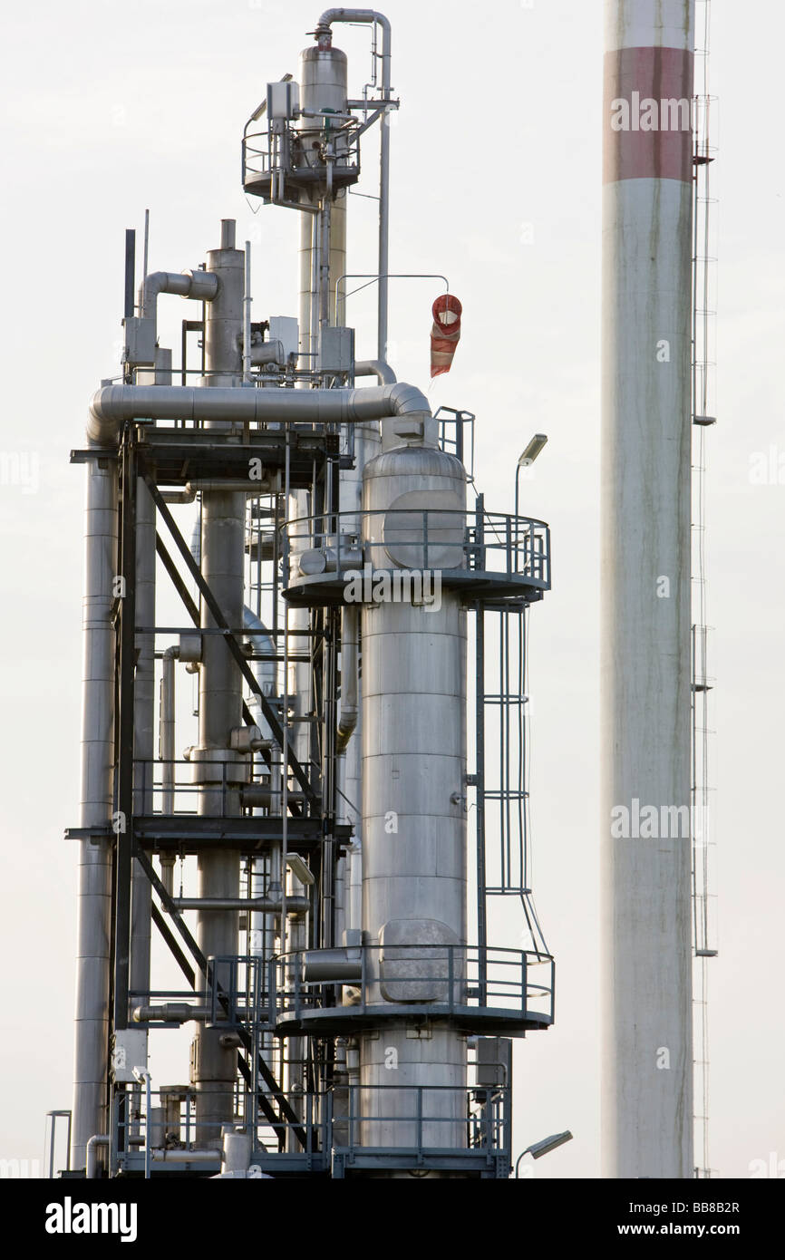 Teil einer Erdgas- Reinigungsanlage, OMV, Aderklaa, Lower Austria, Austria, Europa Stockfoto