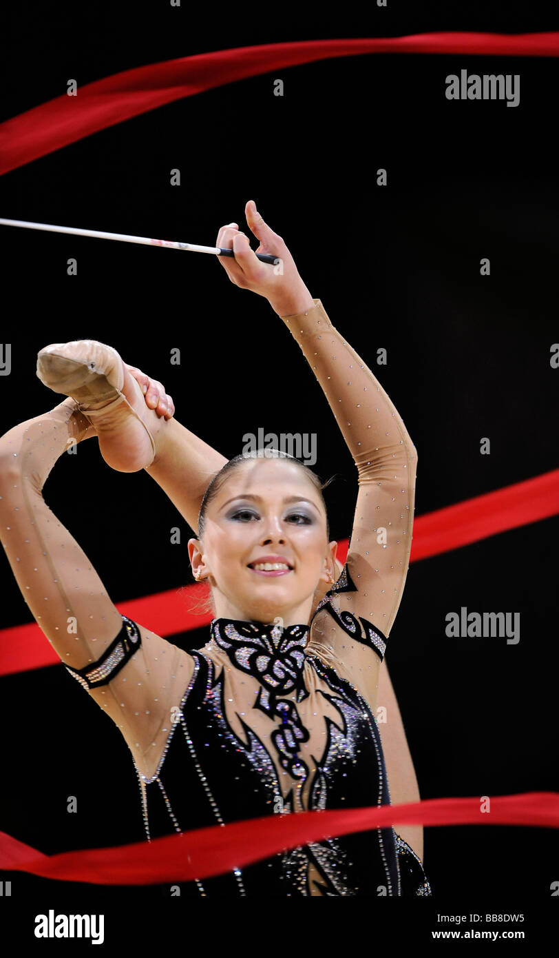 Daria Kondakova, Russland, Grand Prix der rhythmischen Sportgymnastik, Paris, Frankreich, Europa Stockfoto