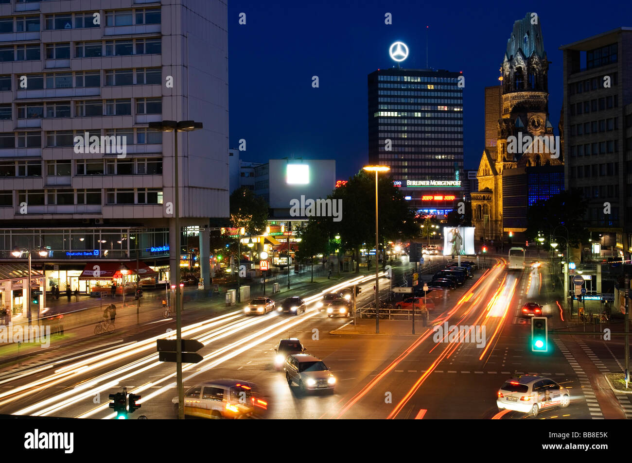 Blick über den westlichen Zentrum von Berlin, Deutschland, Europa Stockfoto