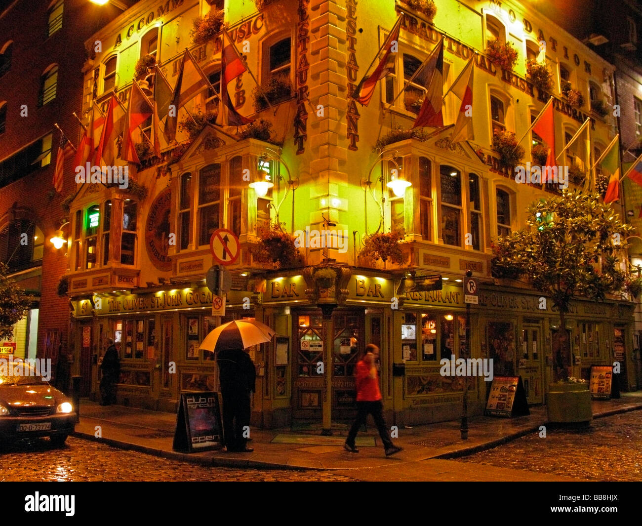 Oliver St. John Gogarthy, Restaurant, Pub, Temple Bar-Bereich, Dublin, Irland Stockfoto