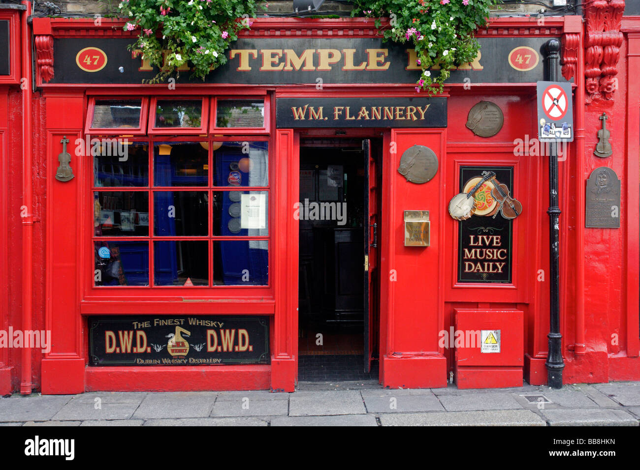 Temple Bar, Pub, Temple Bar-Bereich, Dublin, Irland Stockfoto