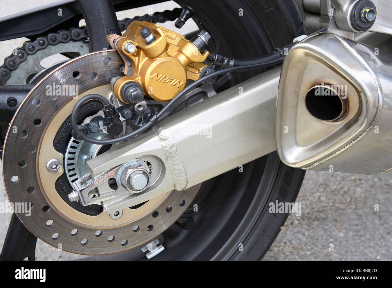 Motorrad Ermäßigung Bremse Schloss Stockfoto und mehr Bilder von