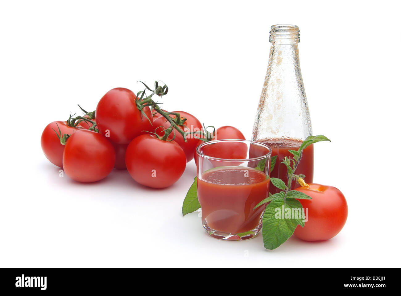 Tomatensaft Tomatensaft 05 Stockfoto