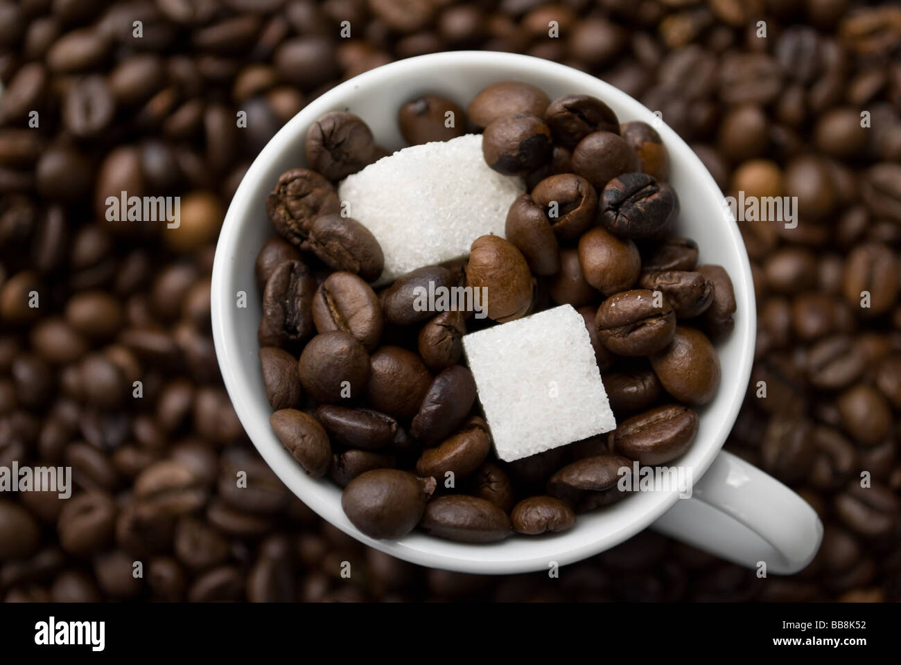 Tasse Kaffee hautnah Stockfoto