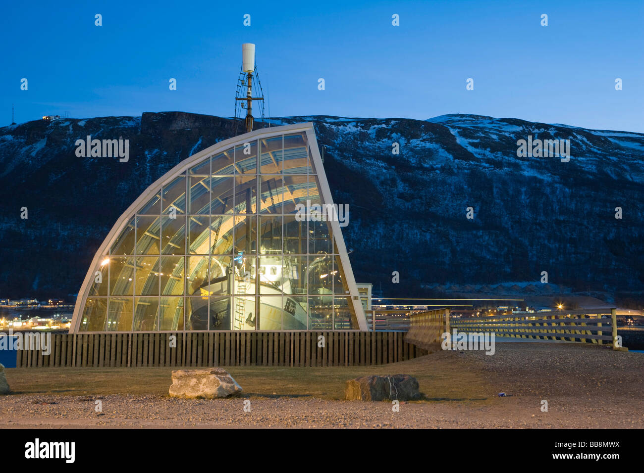 Die alte Versiegelung Polstjerna, Polarnacht, Winter, Tromso, Troms, Norwegen Stockfoto