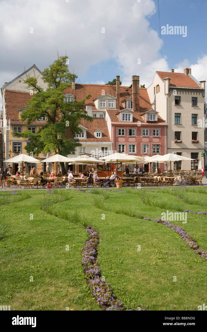 Livu Square, Livu Laukums, alte Stadt, Vecriga, Riga, Lettland Stockfoto