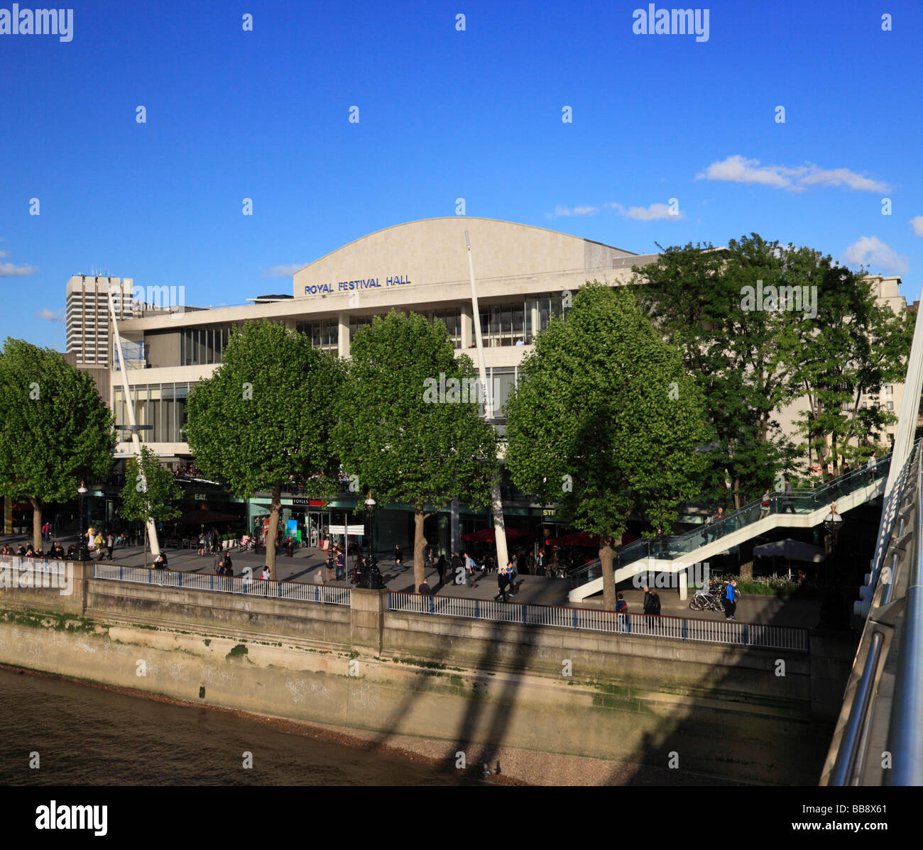 Der Royal Festival Hall. South Bank, London, England, UK. Stockfoto