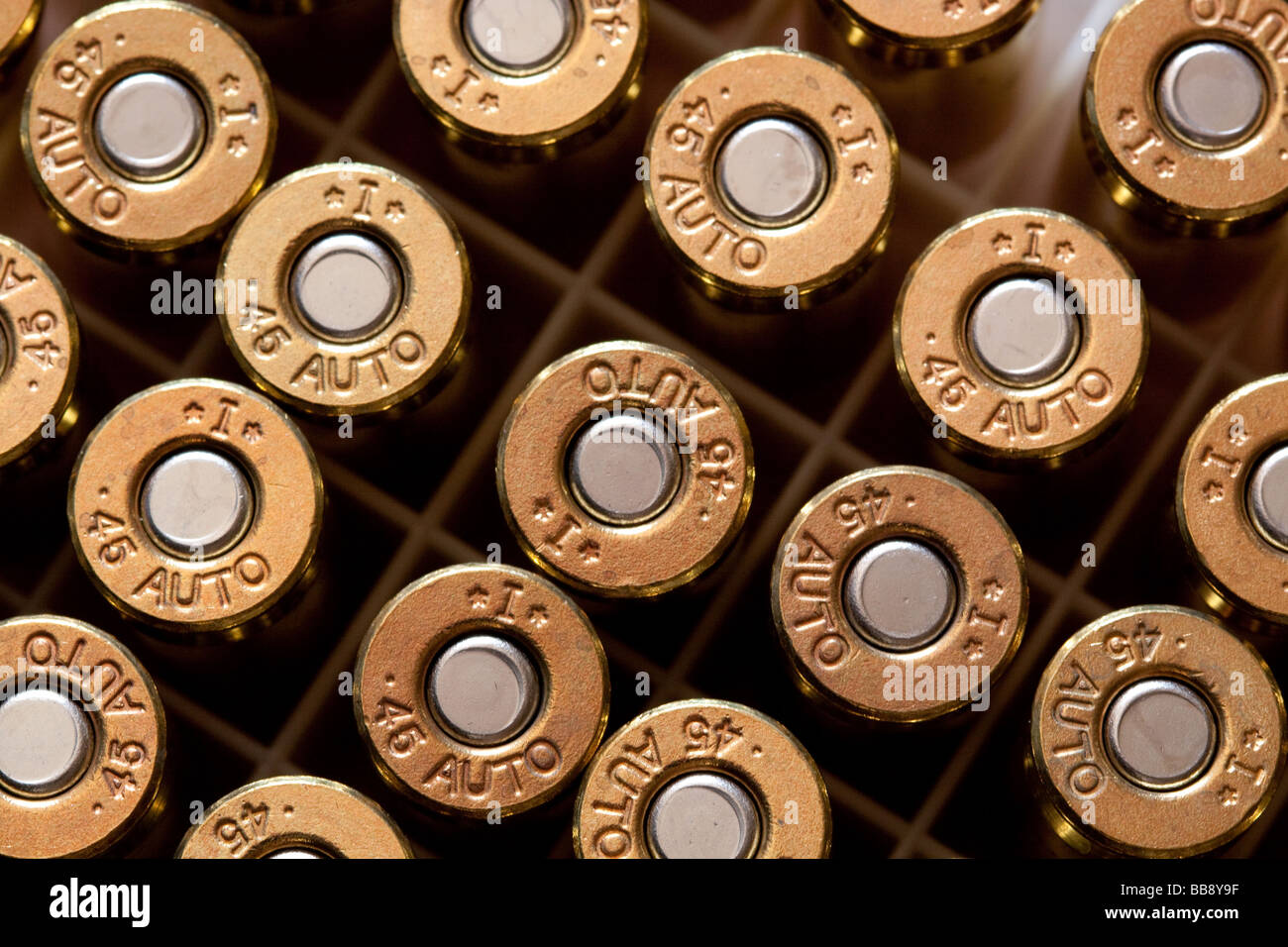 Pistole Munition Stockfoto