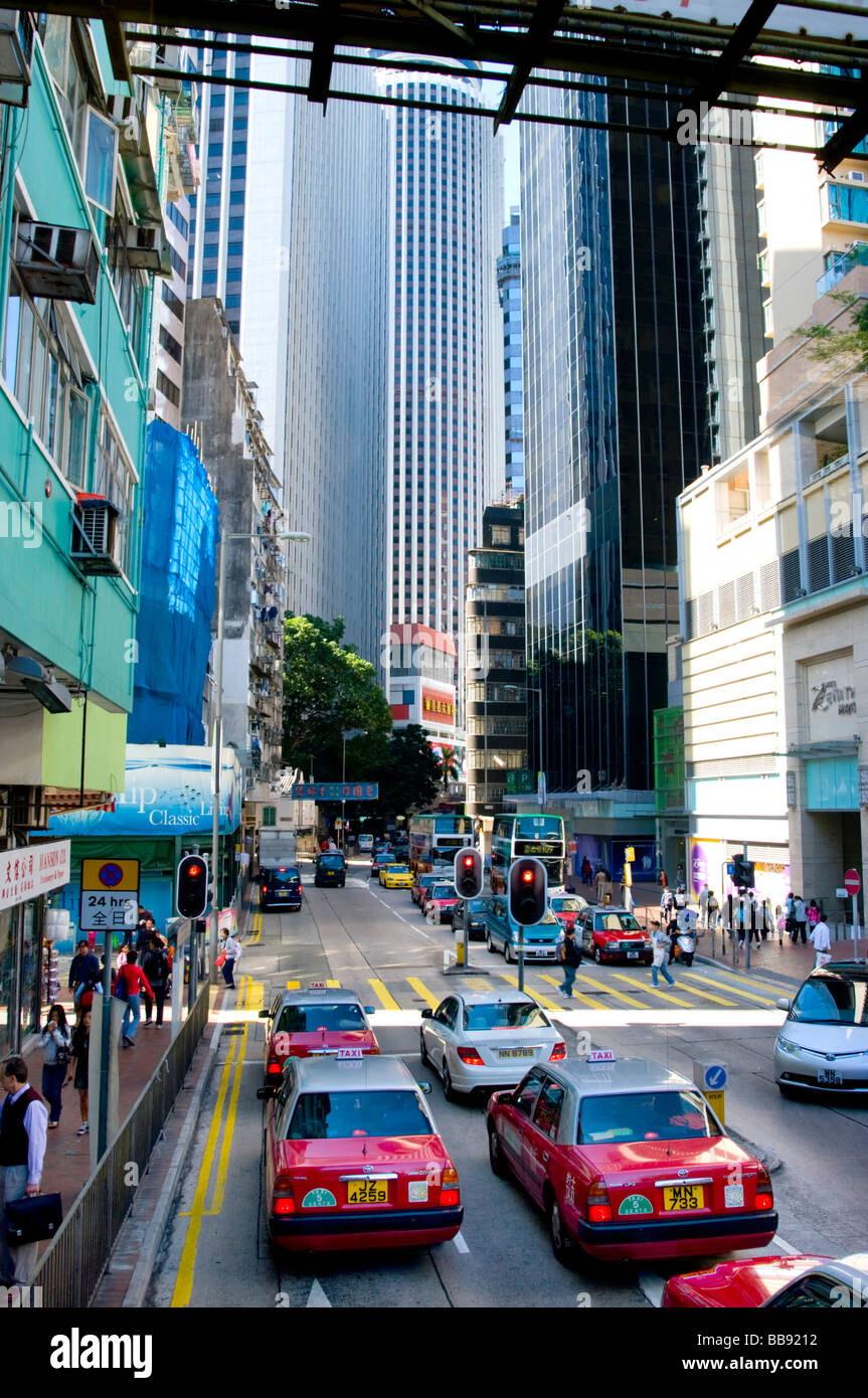 Asien China Hong Kong Queens Road east Verkehr 2008 Stockfoto