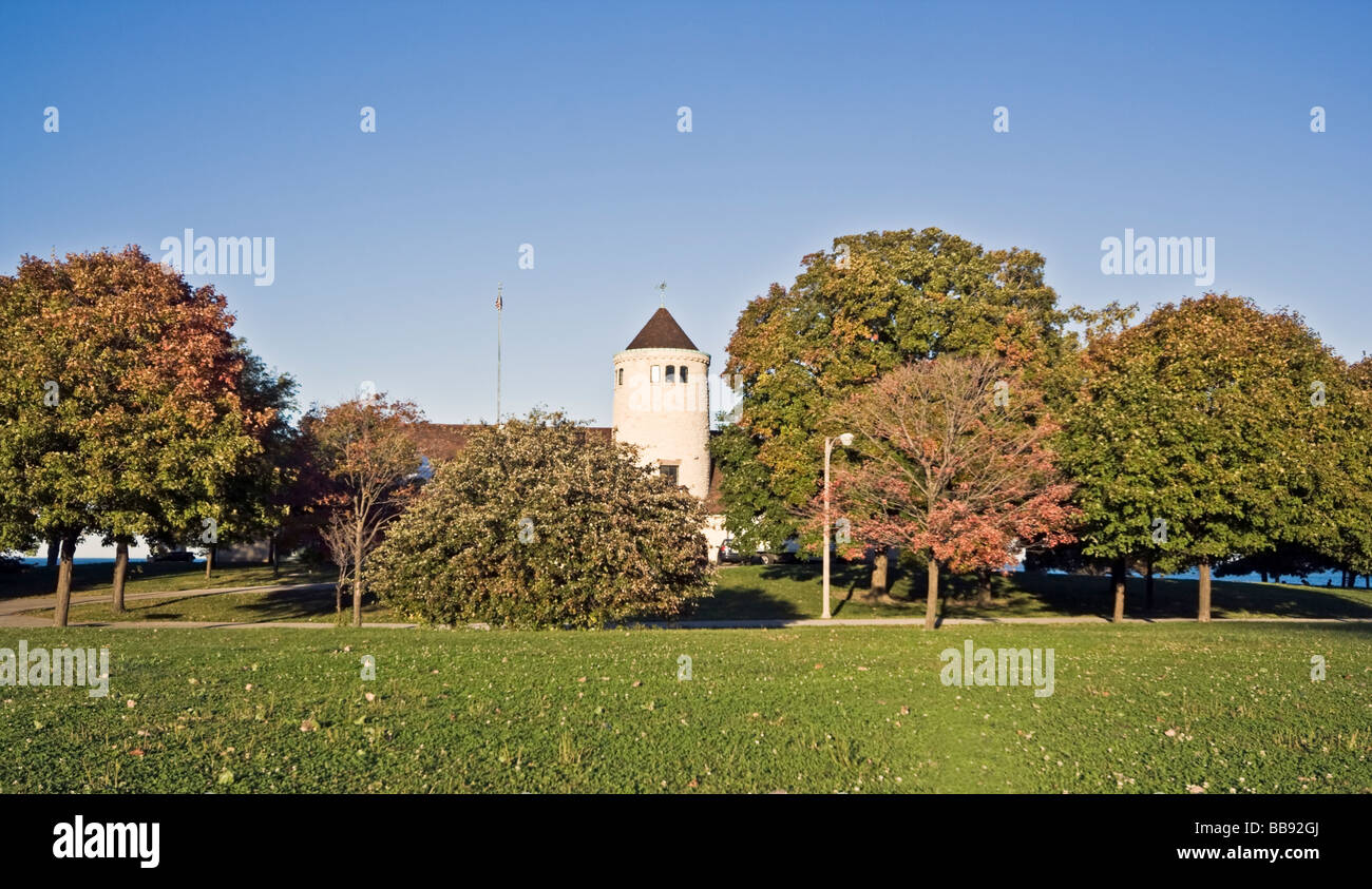 Burg in einem der Parks in Chicago IL Stockfoto