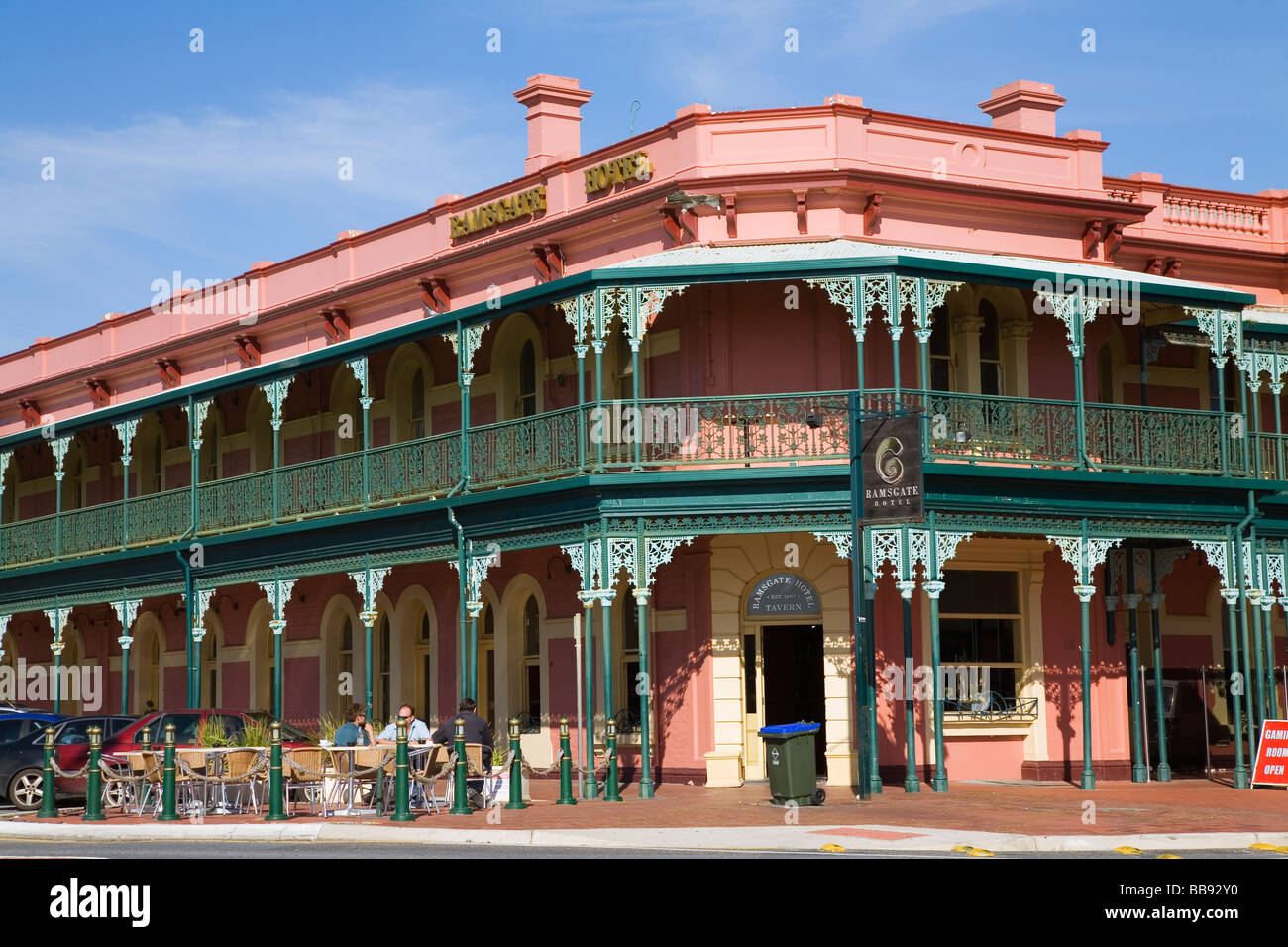 Das Ramsgate Hotel am Henley Beach.  Adelaide, South Australia, Australien Stockfoto