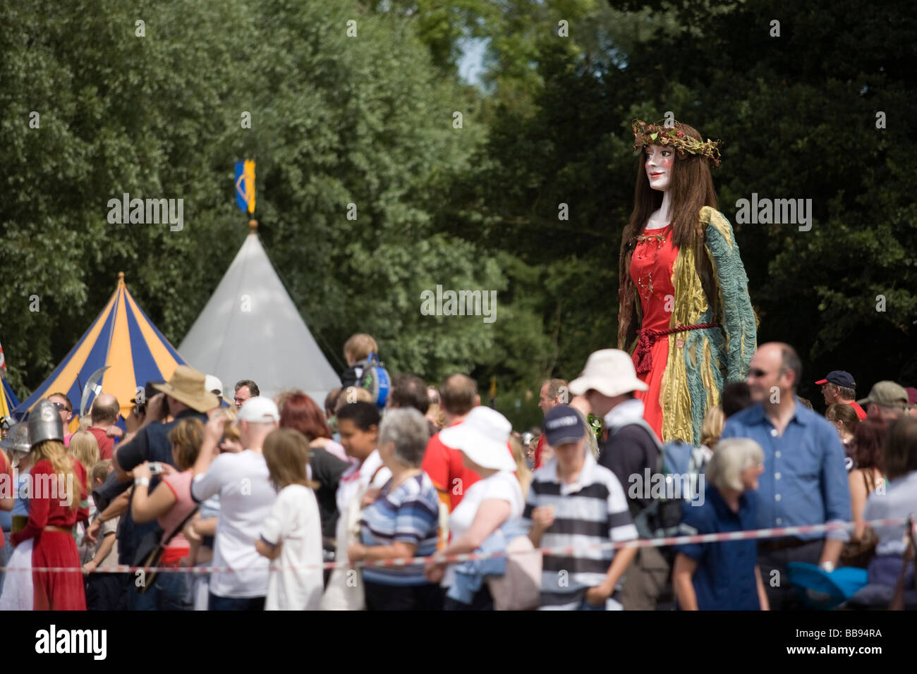 Tewkesbury Mittelalterfest Stockfoto
