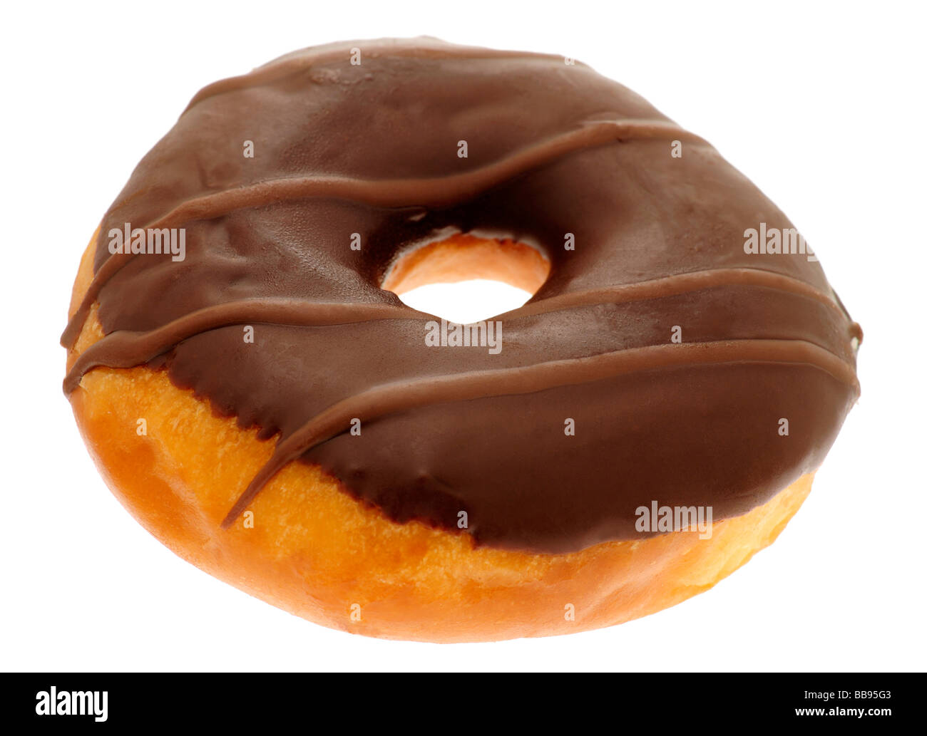 Schokolade-Ring Donut Stockfoto