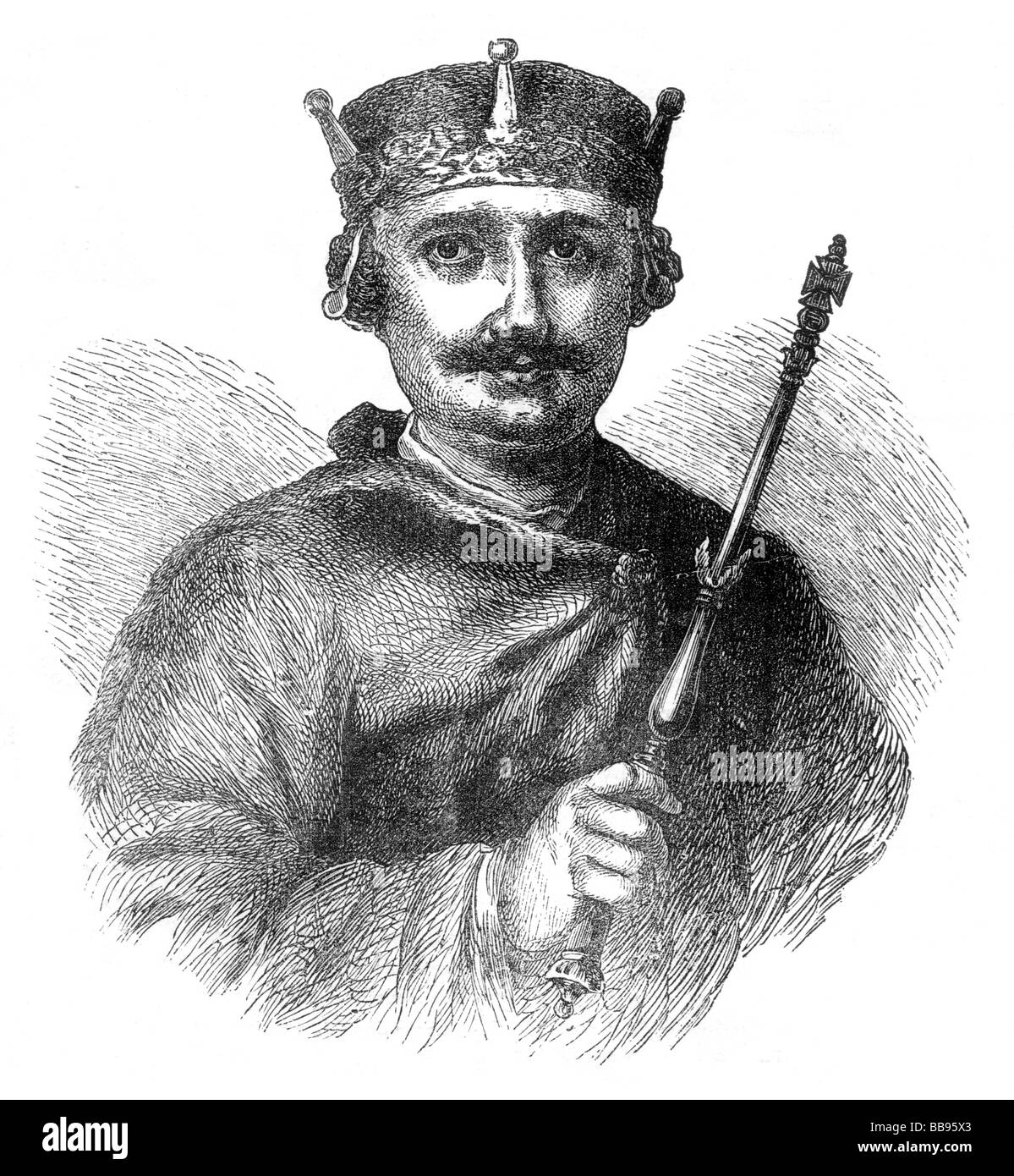 Porträt von König Wilhelm II. von England William Rufus Stockfoto