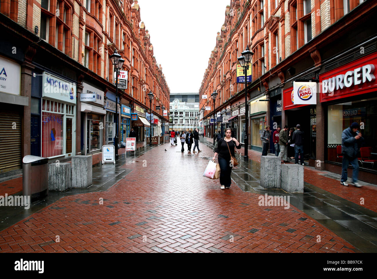 Queen Victoria Street Lesung Stadtzentrum Stockfoto