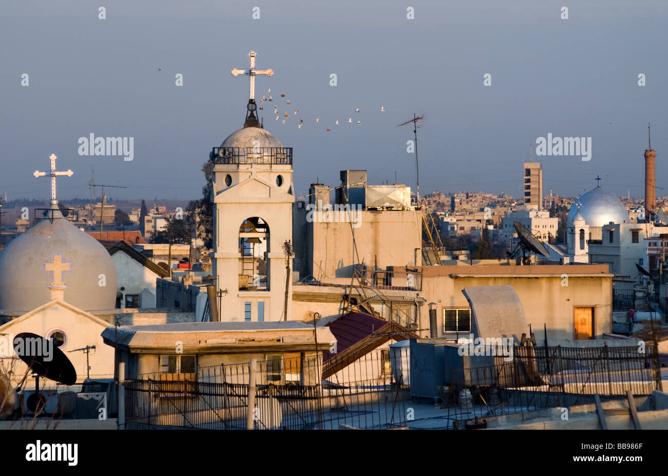 Kirchen in das christliche Viertel von Damaskus-Syrien Stockfoto