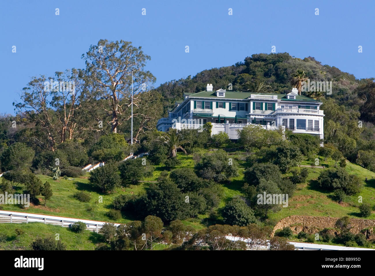 Die Wrigley Mansion auf Catalina Island, Kalifornien USA Stockfoto