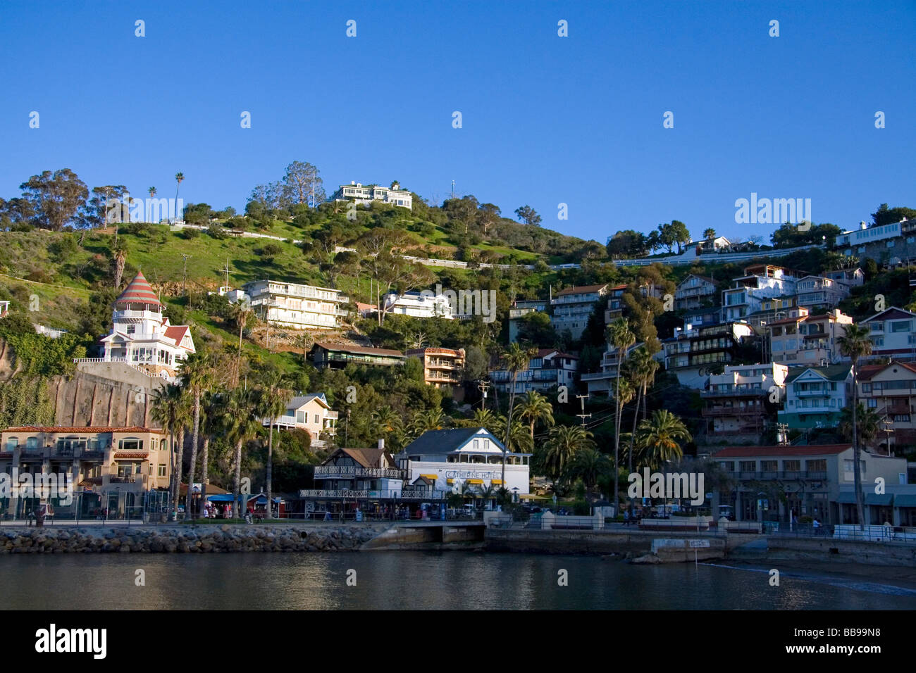 Die Stadt von Avalon auf Catalina Island, Kalifornien USA Stockfoto