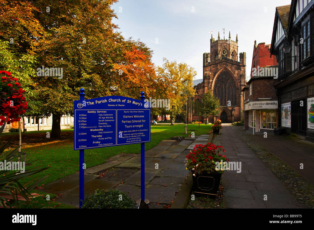 St. Marys Kirche Nantwich Cheshire UK Stockfoto