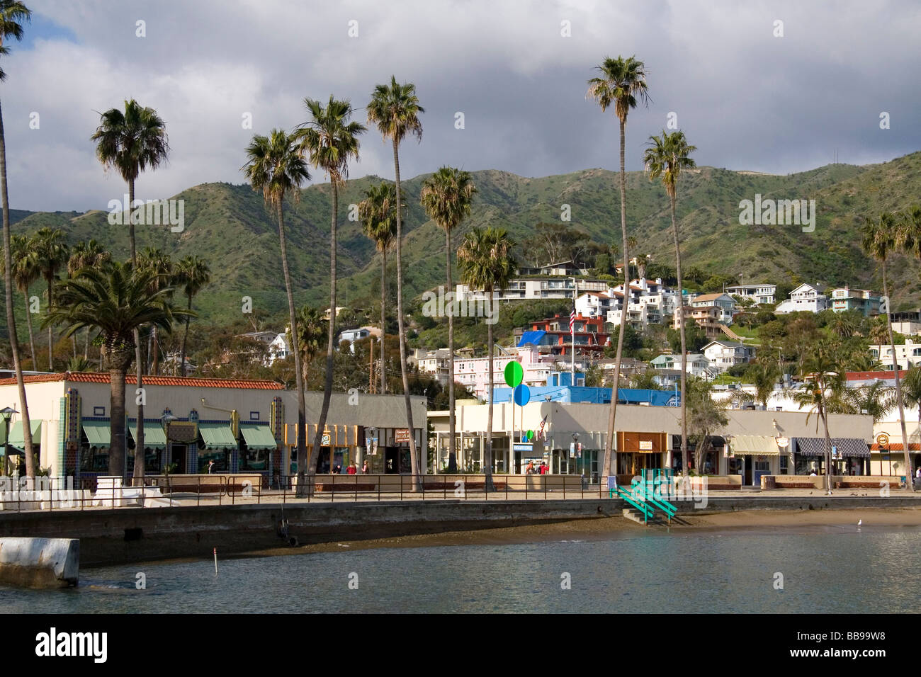 Die Innenstadt von Avalon auf Catalina Island, Kalifornien USA Stockfoto