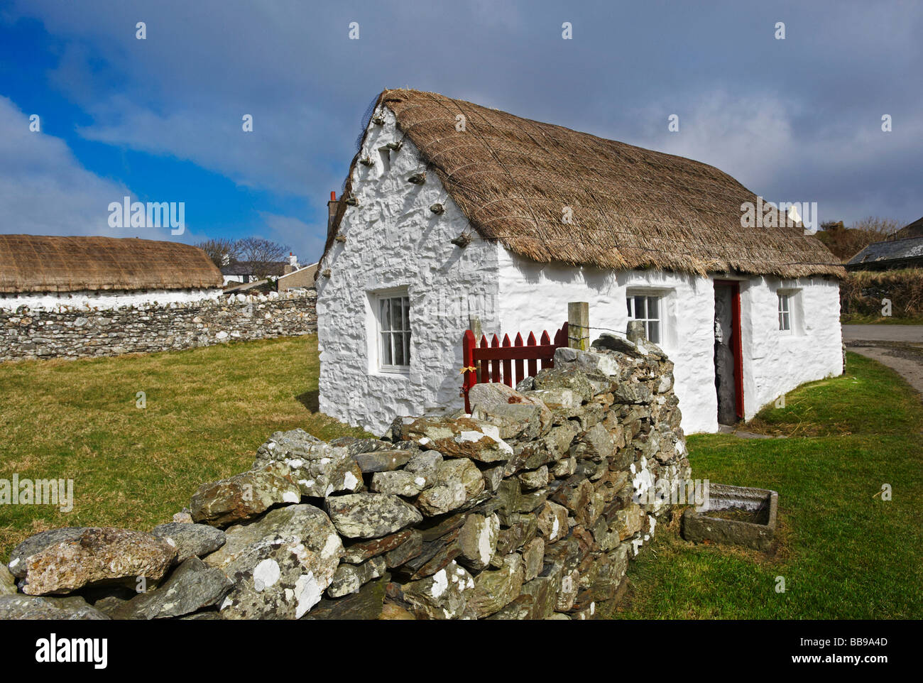 Cregneash Folk Village Isle Of Man Stockfoto