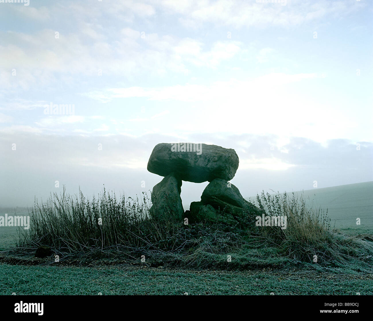 The Devils den Cromlech Clatford Bottom Nr Marlborough Wiltshire England UK 1993 1990s UK HOMER SYKES Stockfoto