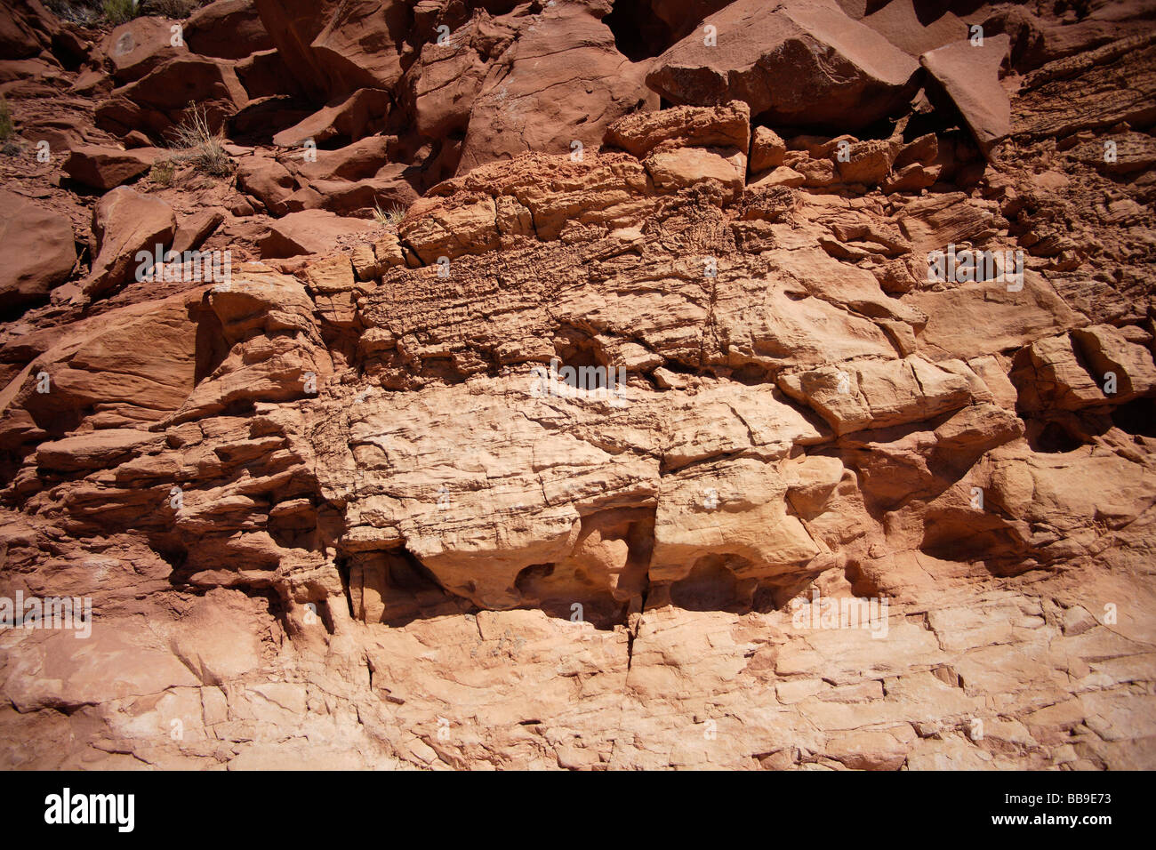 Landschaftsbild der Wüste Geologie Stockfoto